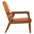 Scandinavian Chic Nikko Accent Chair 3D model small image 5