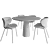 Modern Dining Set Render Bundle 3D model small image 4