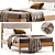 West Elm Mid-Century Bed 3D model small image 1