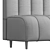 Stylish Green Ralph Sofa 3D model small image 7