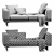 Modern Minotti Dylan Leather Sofa 3D model small image 6