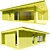 Mini House with Doors & Windows 3D model small image 6