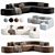 Artiko Modular Sofa: Stylish Seating 3D model small image 1