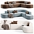 Artiko Modular Sofa: Stylish Seating 3D model small image 2