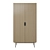 Retro-Chic 2-Door Wardrobe 3D model small image 2