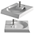 Modern Claro Grande Sink Modeling 3D model small image 1