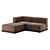 Karimoku N-S02 Compact Lounge Sofa 3D model small image 2