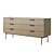 Modern 6-Drawer Boldin Chest 3D model small image 3