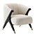EICHHOLTZ Pavone Boucle Chair  Classic Comfort 3D model small image 2