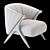 EICHHOLTZ Pavone Boucle Chair  Classic Comfort 3D model small image 4