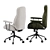 Ergo Executive Mid-Century Chair 3D model small image 4