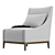 Elegant RH Thibault Armchair 3D model small image 3