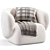 Modern Fabric Armchair by Grado 3D model small image 1