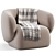 Modern Fabric Armchair by Grado 3D model small image 5