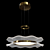 Modern Floral Pendant Lamp Fixture 3D model small image 1