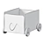 FLISAT Toy Storage Trolley 3D model small image 2