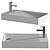 Ceramic Bathroom Sink MLN-A306 3D model small image 1