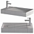 Ceramic Bathroom Sink MLN-A306 3D model small image 2