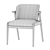 Elegant Nowe Dining Chair 3D model small image 5