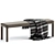 Modern Chic Dining Bench: Elegant 3D model small image 2