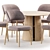 Modern Dining Set: Hyde Chair & Teulat Table 3D model small image 2