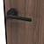 Matte Stained Oak Rift Doors 3D model small image 3