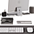 Apple-themed Desktop Decor Set 3D model small image 2