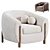 Nora Tub Chair: Modern Elegance 3D model small image 1