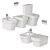 Duravit P3 Comforts Bathroom Set 3D model small image 1