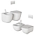 Le Bacinelle Era Ceramic Bathroom Set 3D model small image 5