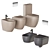 Ceramica Cielo Smile Bathroom Set 3D model small image 1