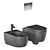 Ceramica Cielo Smile Bathroom Set 3D model small image 3