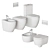 Ceramica Cielo Smile Bathroom Set 3D model small image 5