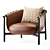 Luxury Fendi Cleo Armchair 3D model small image 1