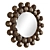 Flora Polyhedron Beaded Mirror 3D model small image 2