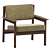  Modern Brazilian Design Armchair 3D model small image 2