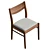 Luxury Dining Armchair, Green Beech Wood 3D model small image 5