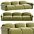Modern Arina Sofa Set 3D model small image 1