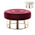 Large White Round Ottomans Set 3D model small image 1