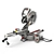 JET Compound Miter Saw 3D model small image 4