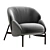 Luxurious Chic Rica Armchair 3D model small image 2