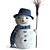 Frosty Terrain Snowman Model 3D model small image 1