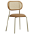  Modern Rattan Dining Chair Set 3D model small image 1