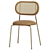  Modern Rattan Dining Chair Set 3D model small image 2