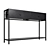 Metal Black Console with Drawers 3D model small image 1