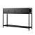 Metal Black Console with Drawers 3D model small image 2
