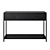 Metal Black Console with Drawers 3D model small image 3