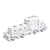 Lego Train Locomotive 80060 Model 3D model small image 5