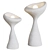 Organic Sculptural Odette Table Icon 3D model small image 1