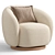 Modern Aria Armchair: 3Ds Max 3D model small image 1